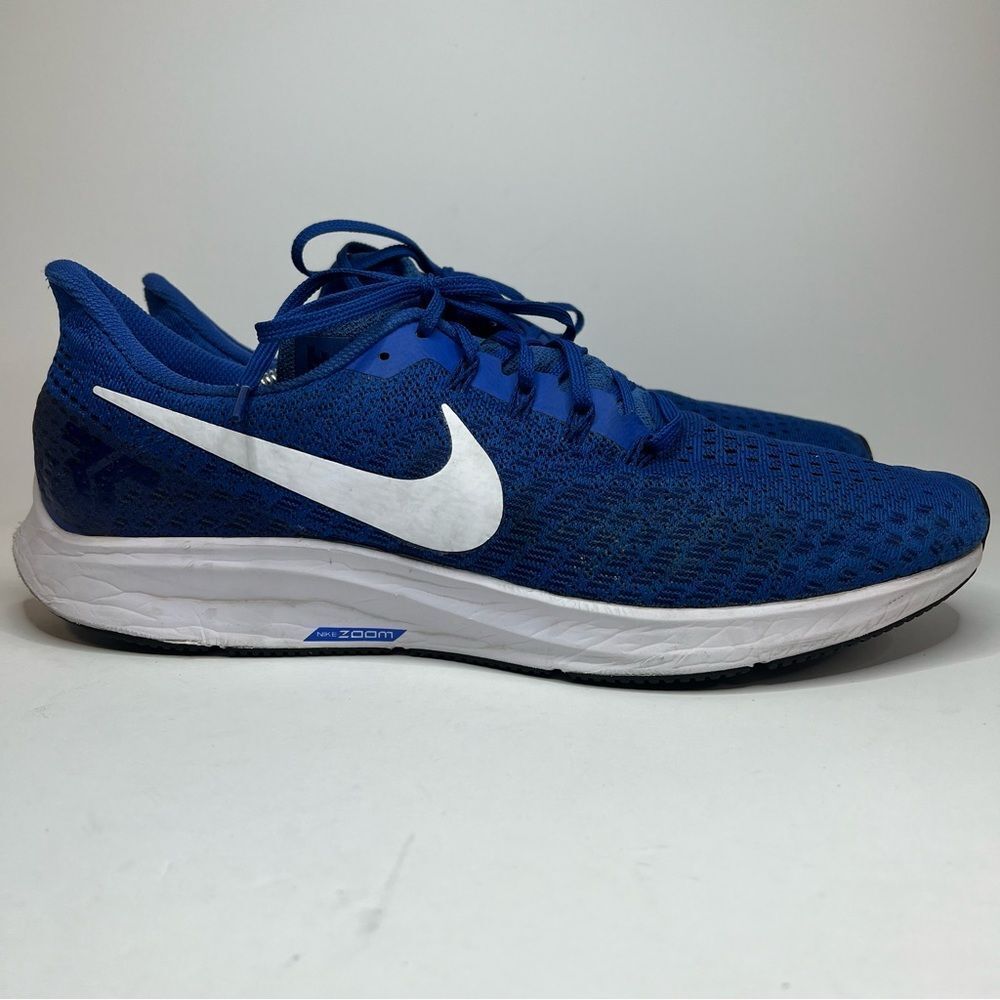 Nike Air Zoom Pegasus 35 Blue Lace Up Running Shoes